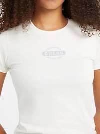 Slim Heathered Stamp Logo Tee