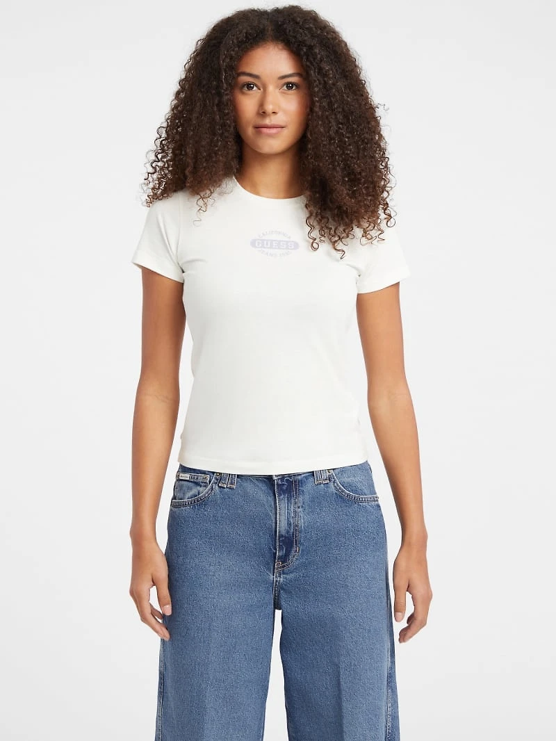 Slim Heathered Stamp Logo Tee