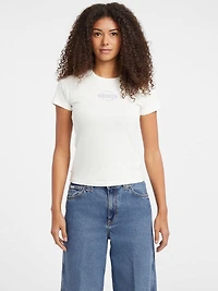 Slim Heathered Stamp Logo Tee