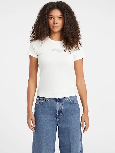 Slim Heathered Stamp Logo Tee