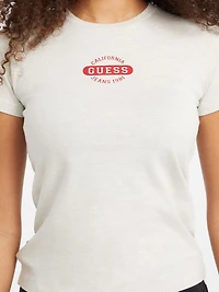 Slim Heathered Stamp Logo Tee
