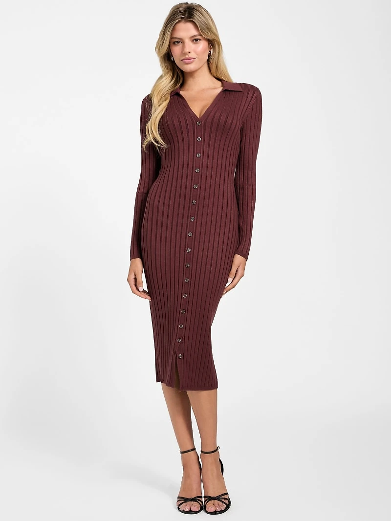 Eco Miranda Ribbed Sweater Dress
