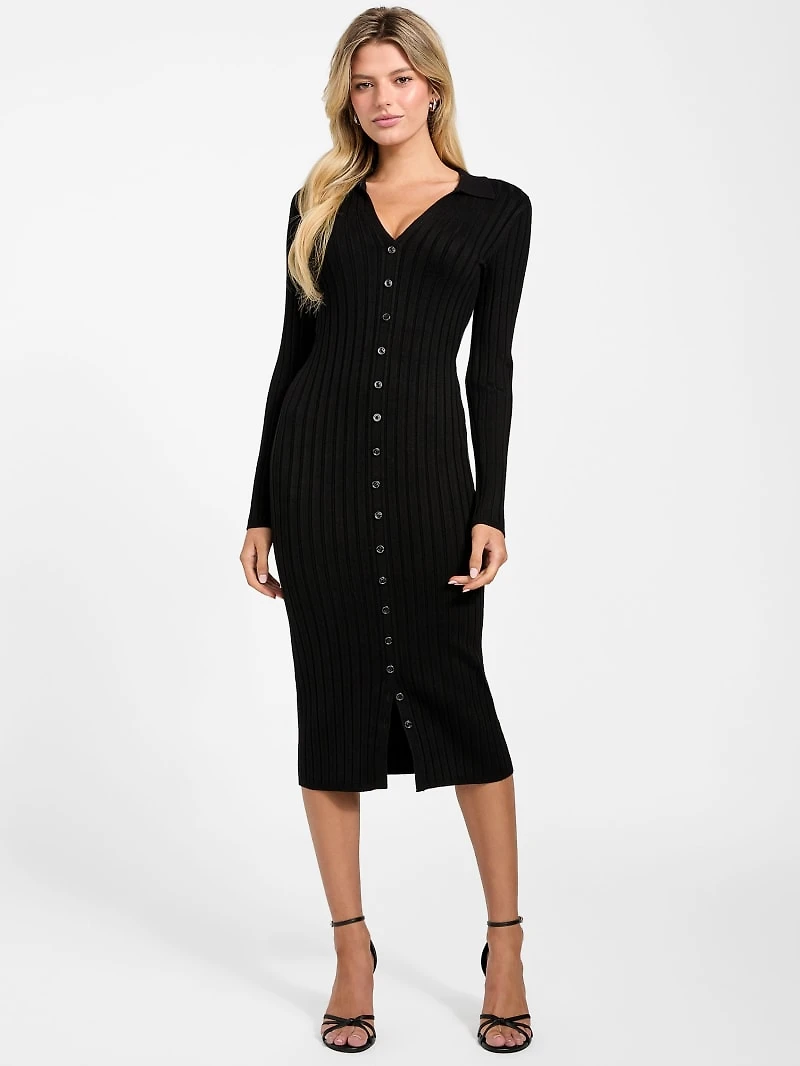 Eco Miranda Ribbed Sweater Dress
