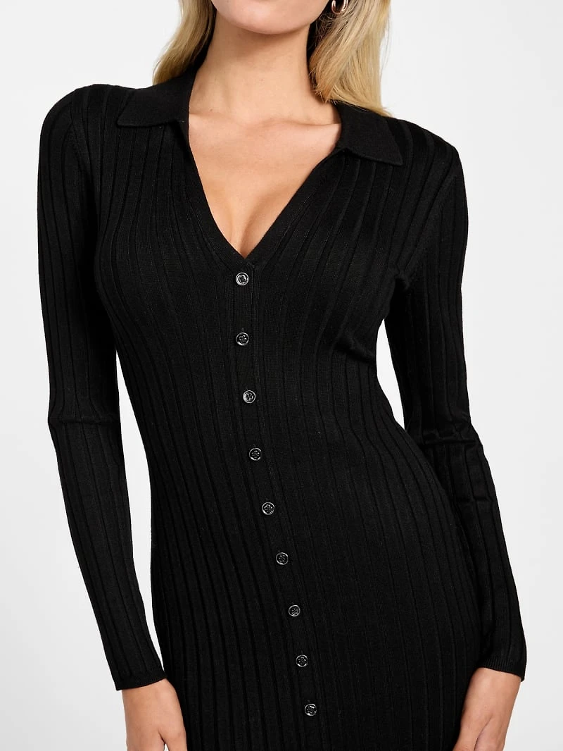 Eco Miranda Ribbed Sweater Dress