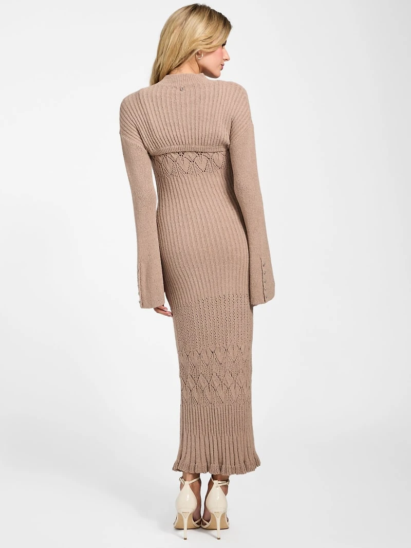 Shinju Sweater Dress with Shrug
