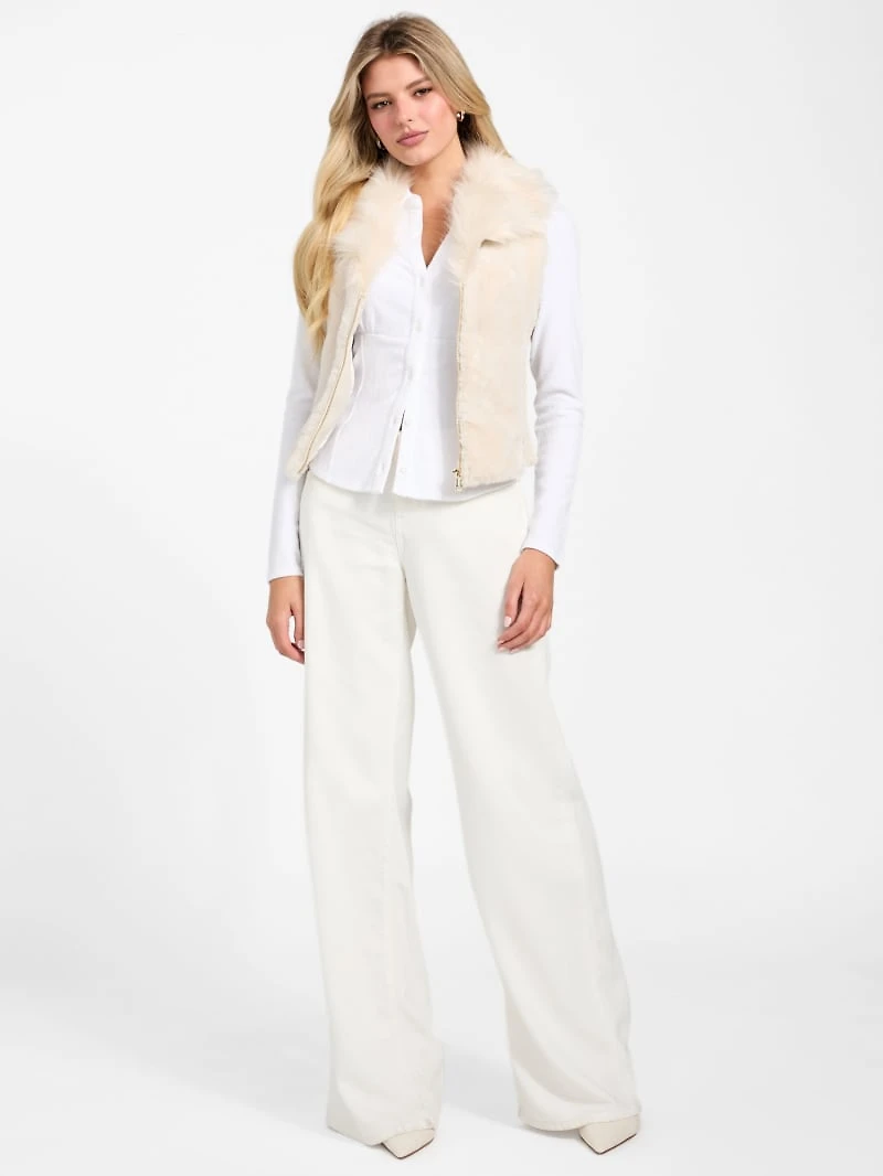 Amari Faux-Fur Zip Vest