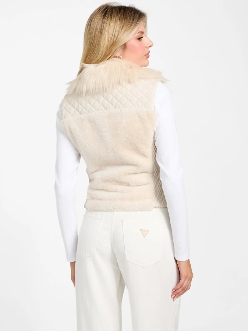 Amari Faux-Fur Zip Vest