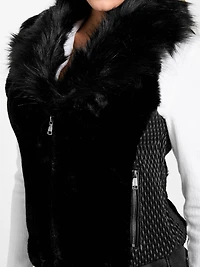 Amari Faux-Fur Zip Vest