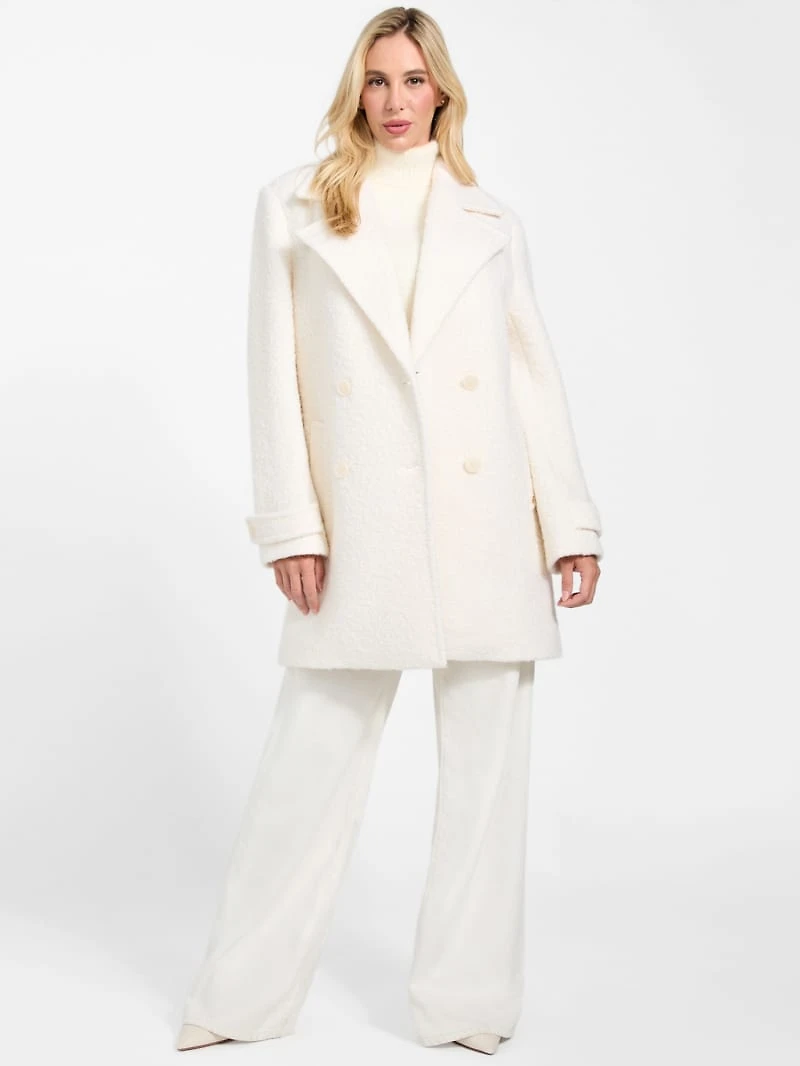 Eco Leona Wool-Blend Peacoat