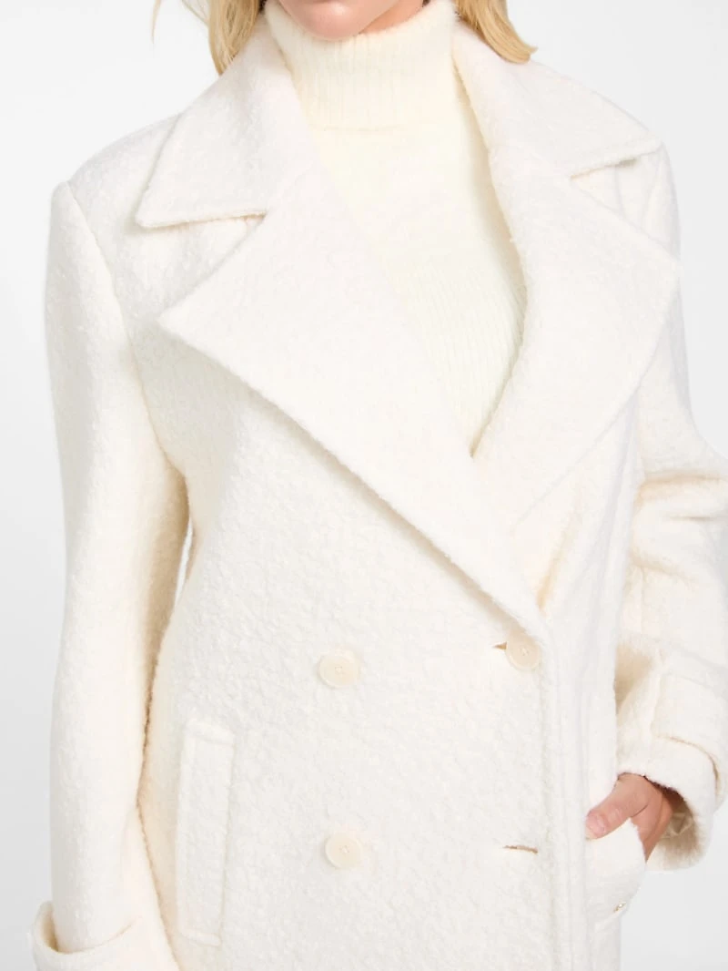 Eco Leona Wool-Blend Peacoat