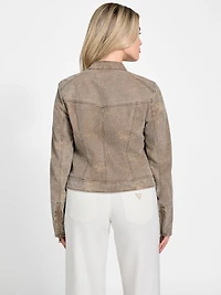 Estell Faux-Suede Moto Jacket