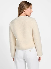 Ivana Faux-Fur Buttoned Jacket