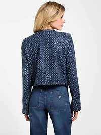 Elisa Sequin Denim Jacket