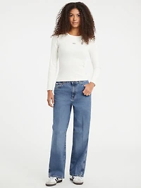 Slim Embroidered Logo Tee