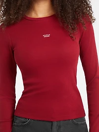 Slim Embroidered Logo Tee