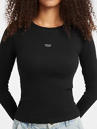 Slim Embroidered Logo Tee