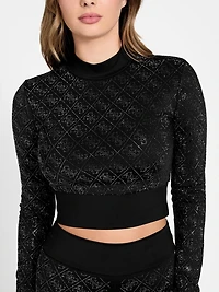Eco Debby Rhinestone Crop Top