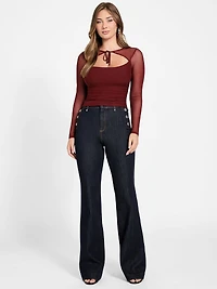Eco Lauryn Tied Mesh Top