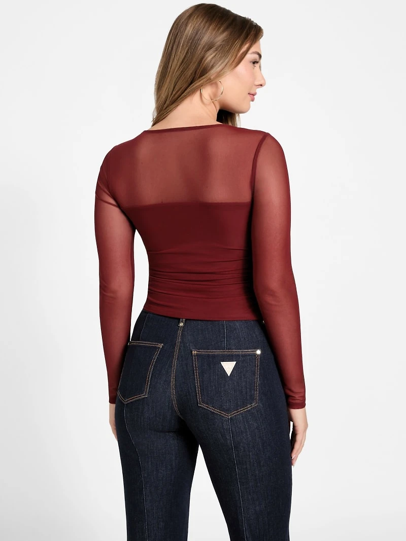 Eco Lauryn Tied Mesh Top