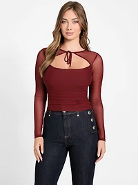 Eco Lauryn Tied Mesh Top