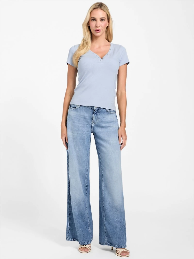 Eco Kyla Ribbed Henley