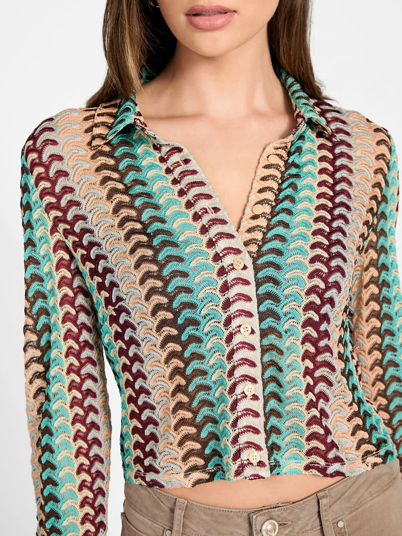 Izzy Striped Knit Shirt