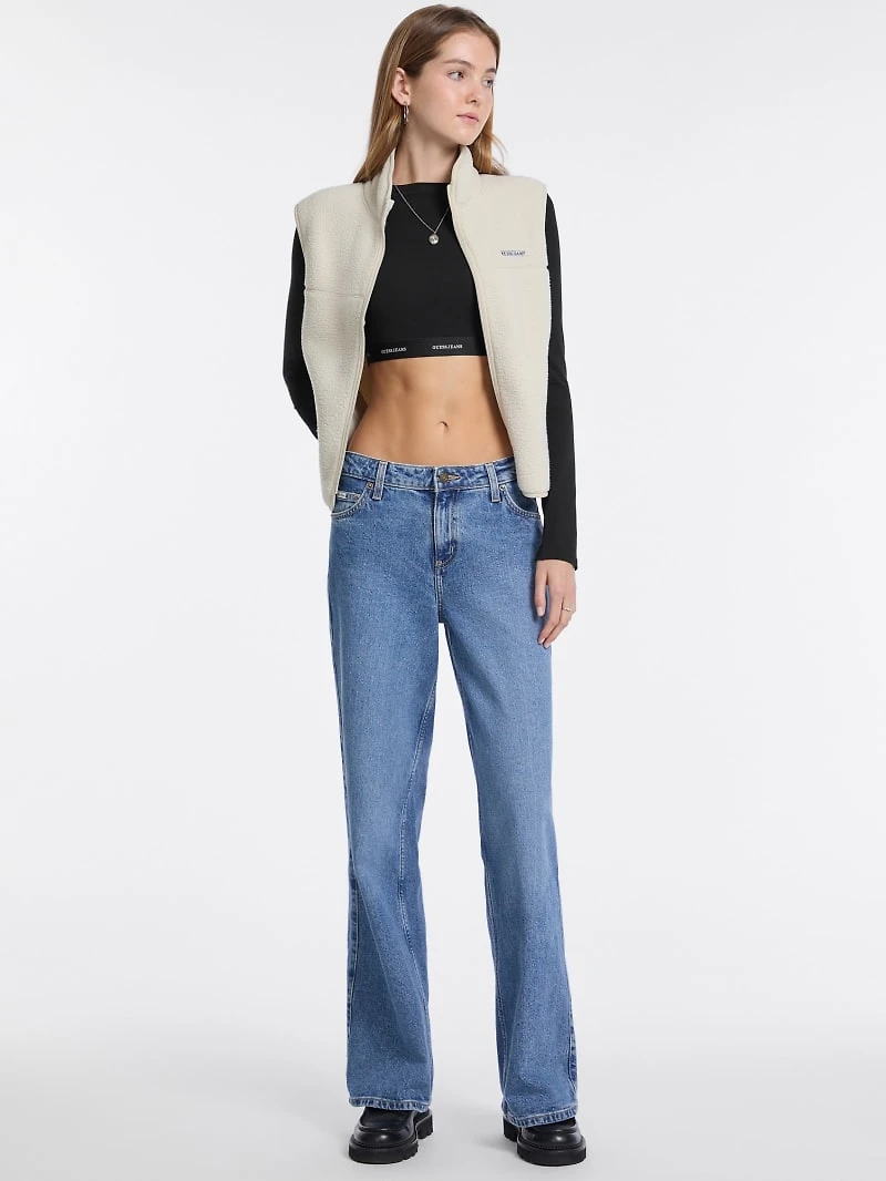 Faux-Sherpa Crop Jacket