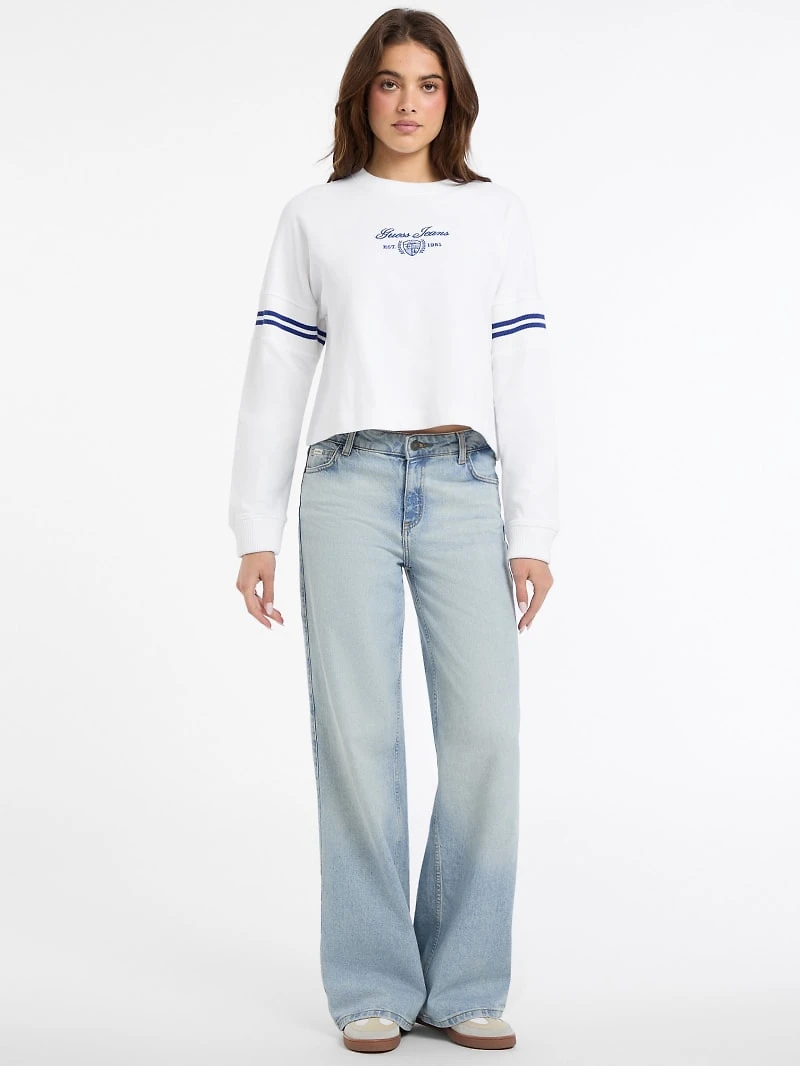 Ribbed Crewneck Sweatshirt