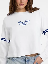 Ribbed Crewneck Sweatshirt