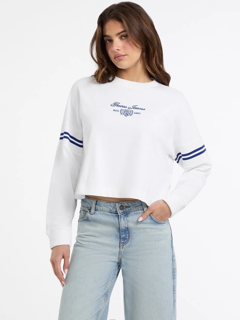 Ribbed Crewneck Sweatshirt