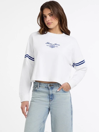 Ribbed Crewneck Sweatshirt