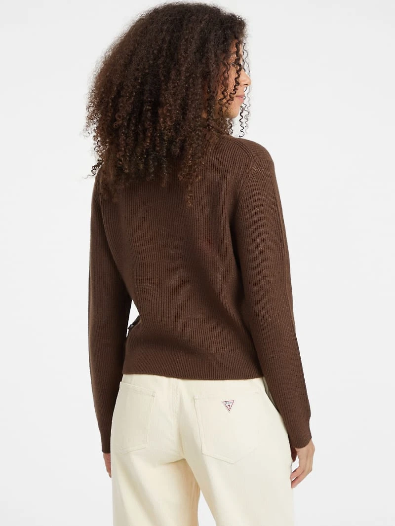 Half-Zip Ribbed Sweater