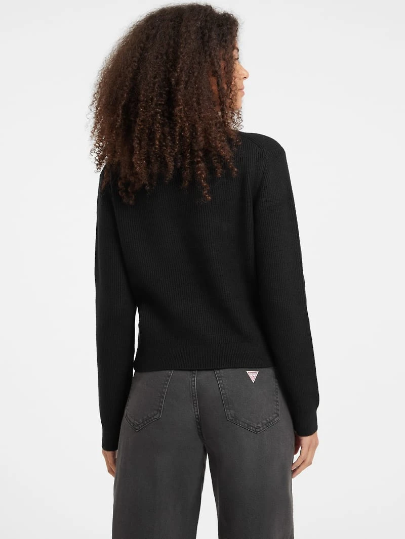 Half-Zip Ribbed Sweater