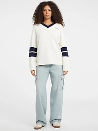 Wool-Blend Embroidered Sweater