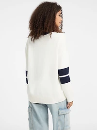 Wool-Blend Embroidered Sweater