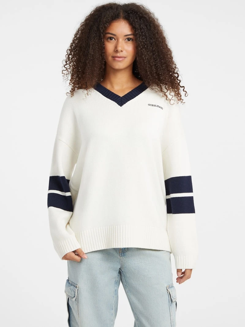 Wool-Blend Embroidered Sweater