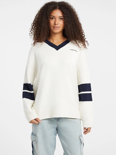 Wool-Blend Embroidered Sweater