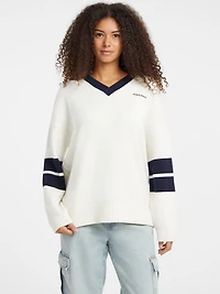 Wool-Blend Embroidered Sweater