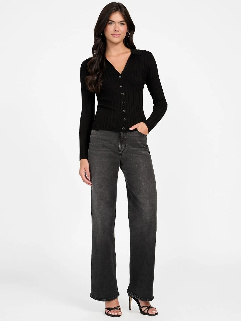 Eco Ribbed Miranda Sweater Top
