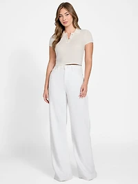 Mona Chenille Crop Polo