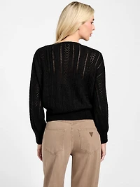 Izabella Wool-Blend Surplice Sweater
