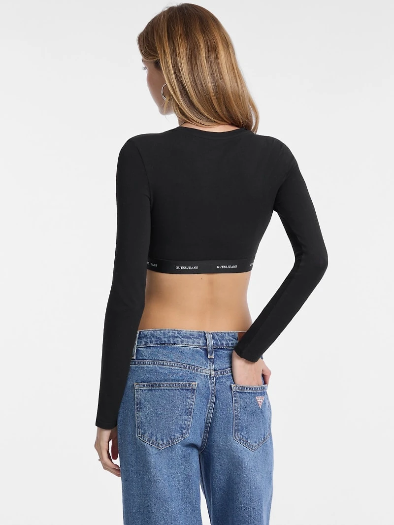 Logo-Tape Crop Top