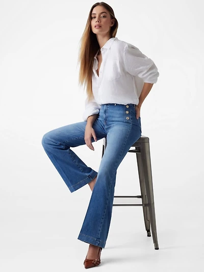 Eco Faye Sailor Flared Jeans
