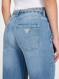Eco Featherweight Braided Wide-Leg Jeans