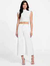 Eco Bellflower Cropped Wide Leg Jeans