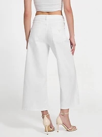 Eco Bellflower Cropped Wide Leg Jeans