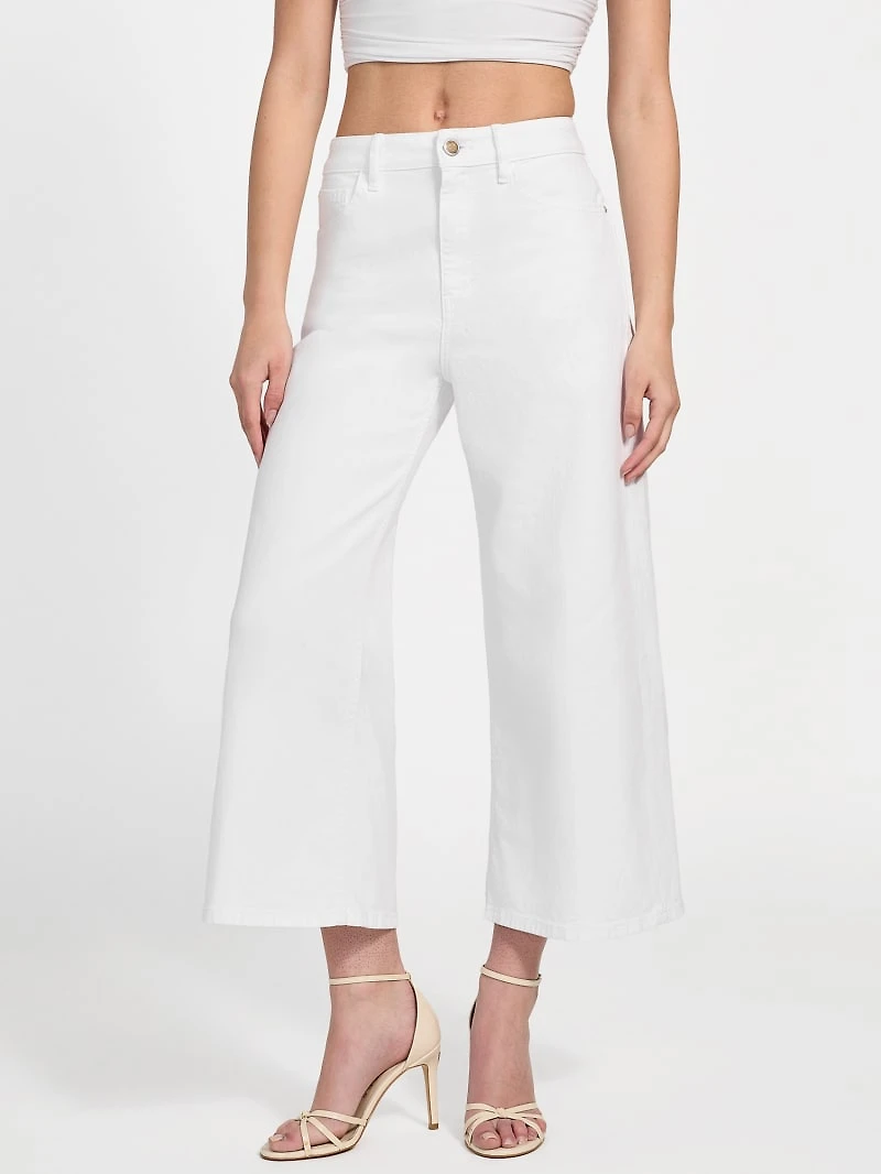 Eco Bellflower Cropped Wide Leg Jeans