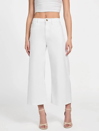 Eco Bellflower Cropped Wide Leg Jeans