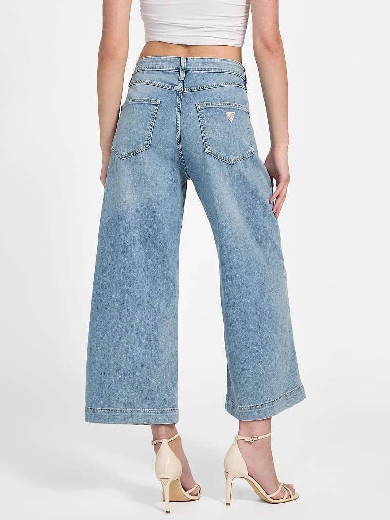 Eco Bellflower Cropped Wide Leg Jeans