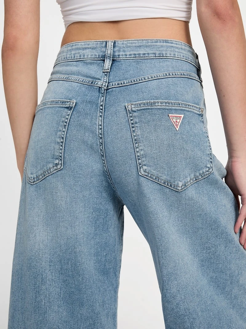 Eco Bellflower Cropped Wide Leg Jeans